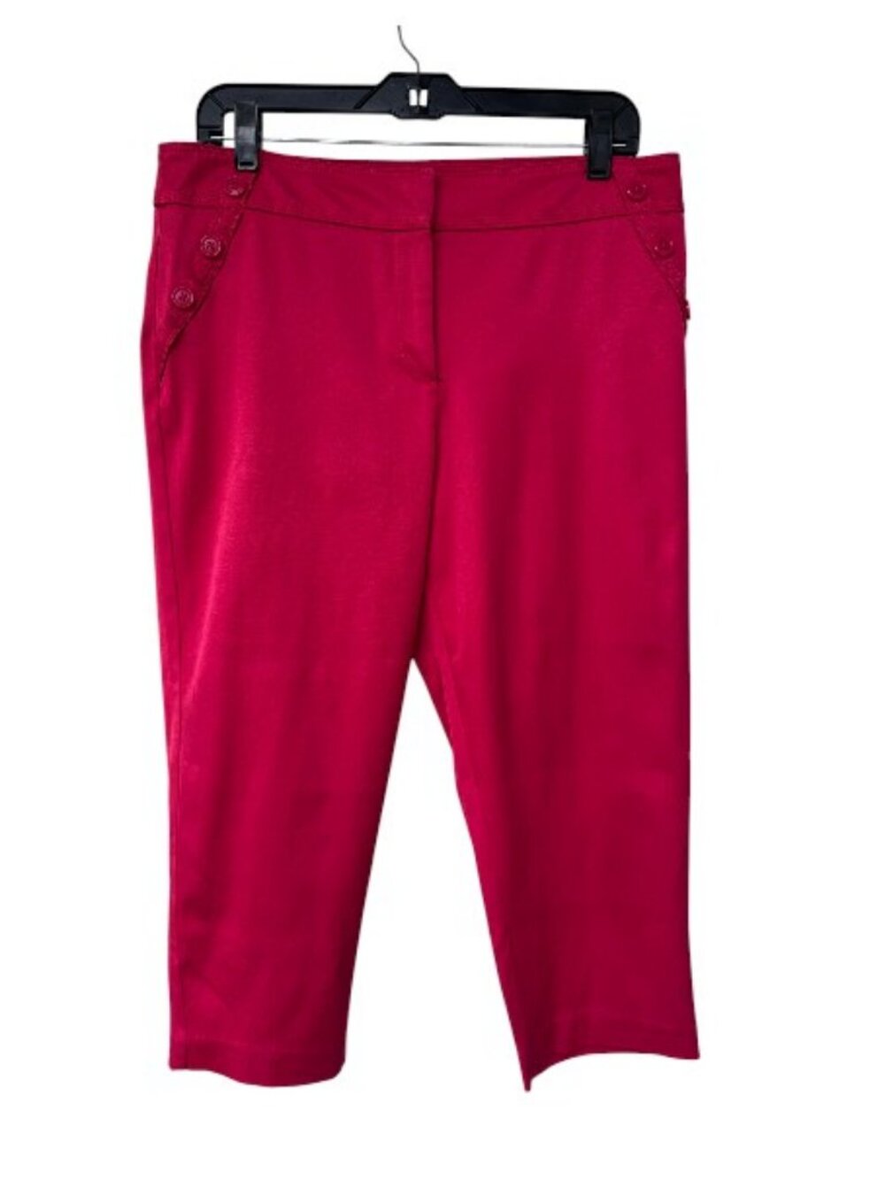 Zac & Rachel straight capri pants magenta women's size 12